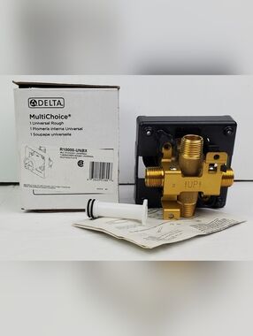 Delta R10000-UNBX MultiChoice Shower Rough-In Kit 1/2" Universal Inlets/Outlets